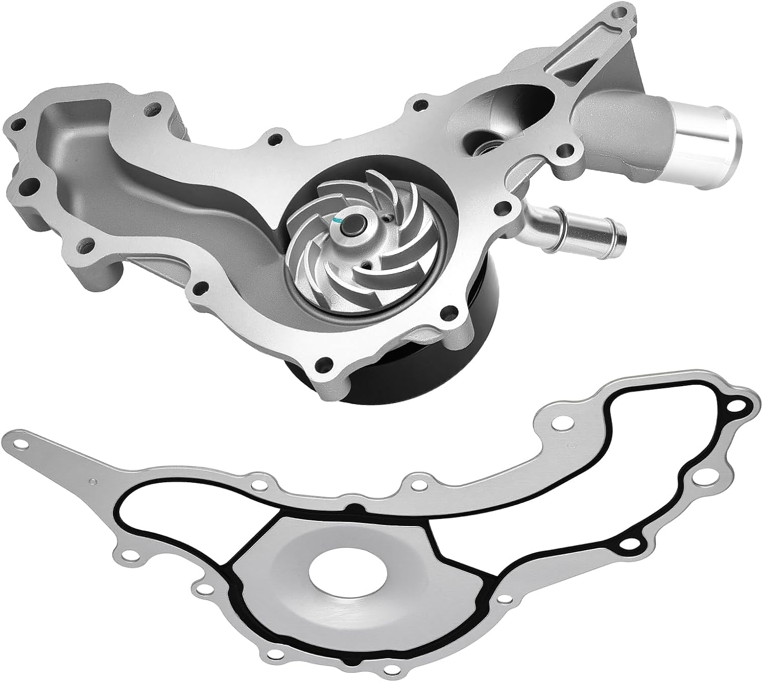 AW6169 Water Pump Kit with Gasket for Chrysler, Dodge, Jeep, & RAM 3.6L V6 - Compatible with Town & Country, Grand Caravan, Charger, Durango, Grand Cherokee, 200, 300, 2011-2022