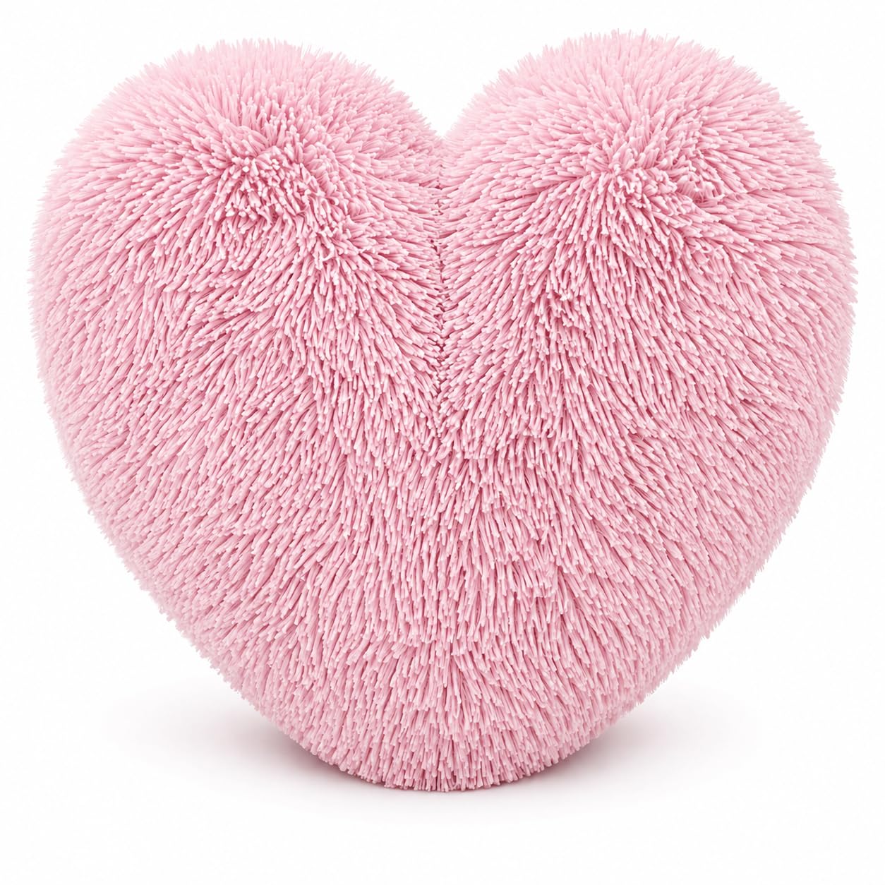 Nightzone Pink Teddy Cuddles Heart Shape 3D Fleece Filled Cushion Soft Comfortable Warm & Cozy Home Decor Size 38Cm 100% Polyester Teddy Heart (Pink)