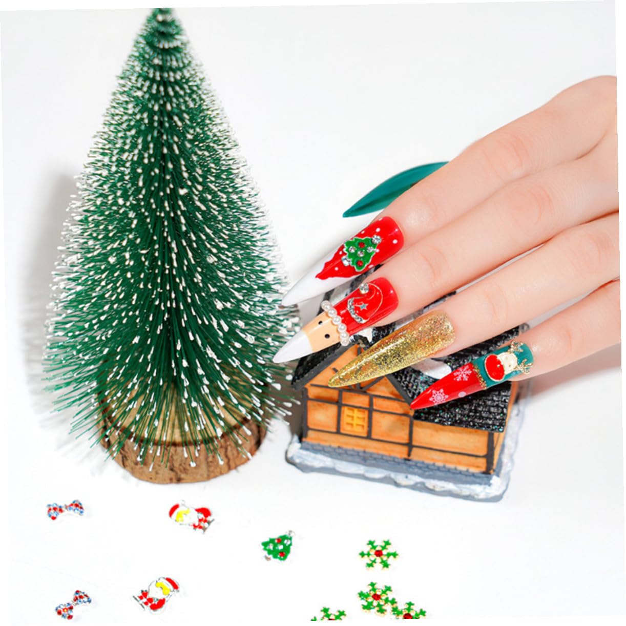 Ipetboom 120pièces Charms Décoratifs De Pour Accessoires Pour Manucure Pour Salon Et