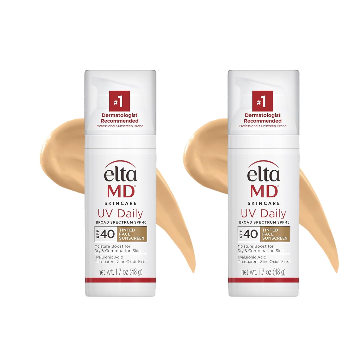 EltaMD UV Daily Tinted SPF 40 Face Sunscreen Moisturizer with Zinc Oxide, Tinted Daily Face Moisturizer with SPF, Sunscreen for Dry Skin,1.7 oz Pump (Pack of 2) EltaMD UV Daily Tinted SPF 40 Face Sunscreen Moisturizer with Zinc Oxide, Tinted Daily Face Moisturizer with SPF, Sunscreen for Dry Skin,1.7 oz Pump (Pack of 2)