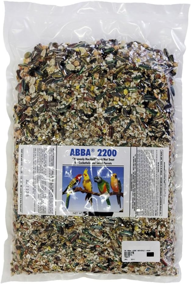 ABBA 2200 "Heavenly Hookbill Fruit/Nut Treat for Cockatiels and Small Parrots 5lbs