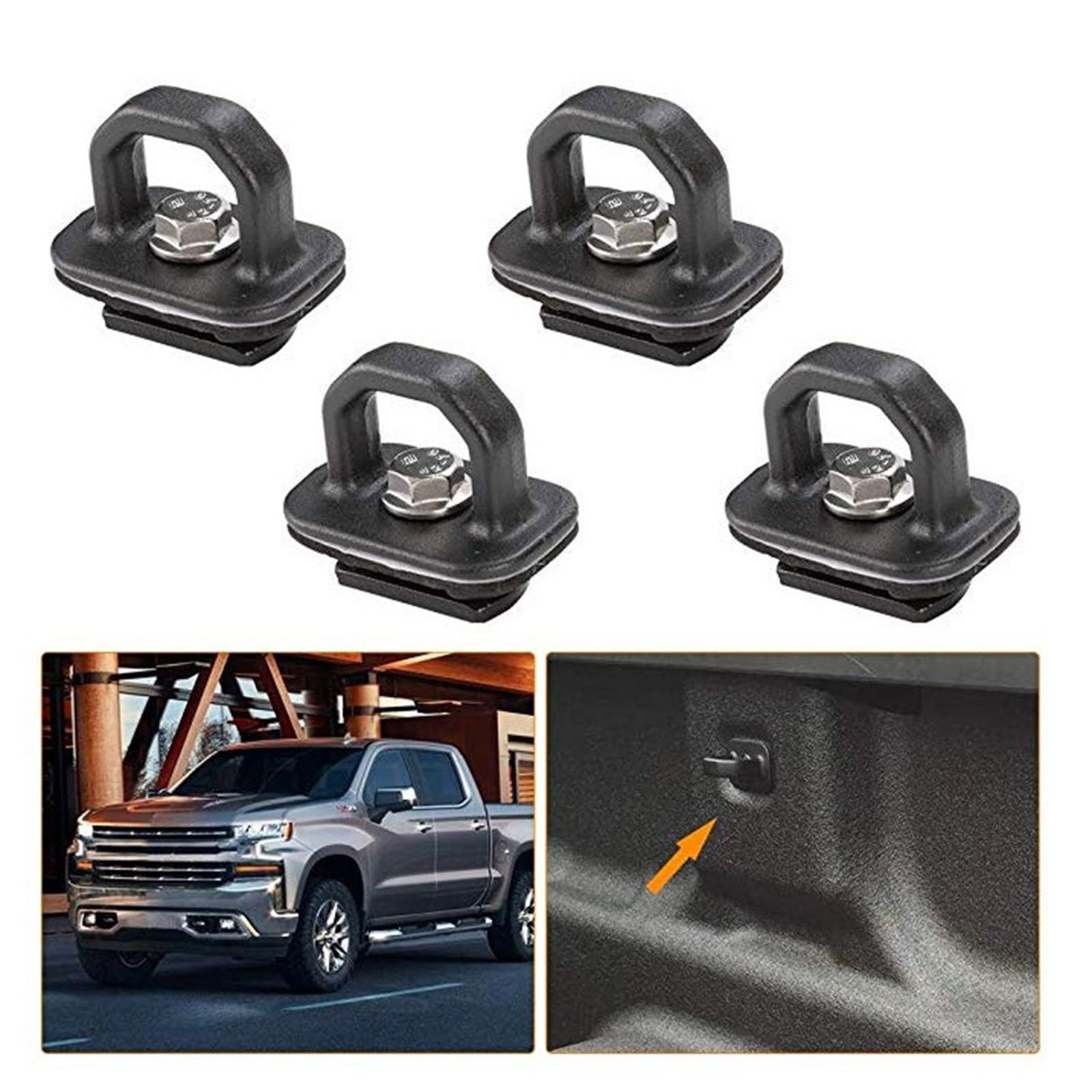 Amazon | HUANGGG アルミニウム トラック 荷台 カーゴ タイダウン