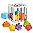 Aprilwolf Montessori Toys for 1 Year Old, Cube & 6 Sensory Shape Blocks, Baby Toys 12-18 Months, Developmental Infant Birthday Gifts for Learning Toddler Age 1 2 3