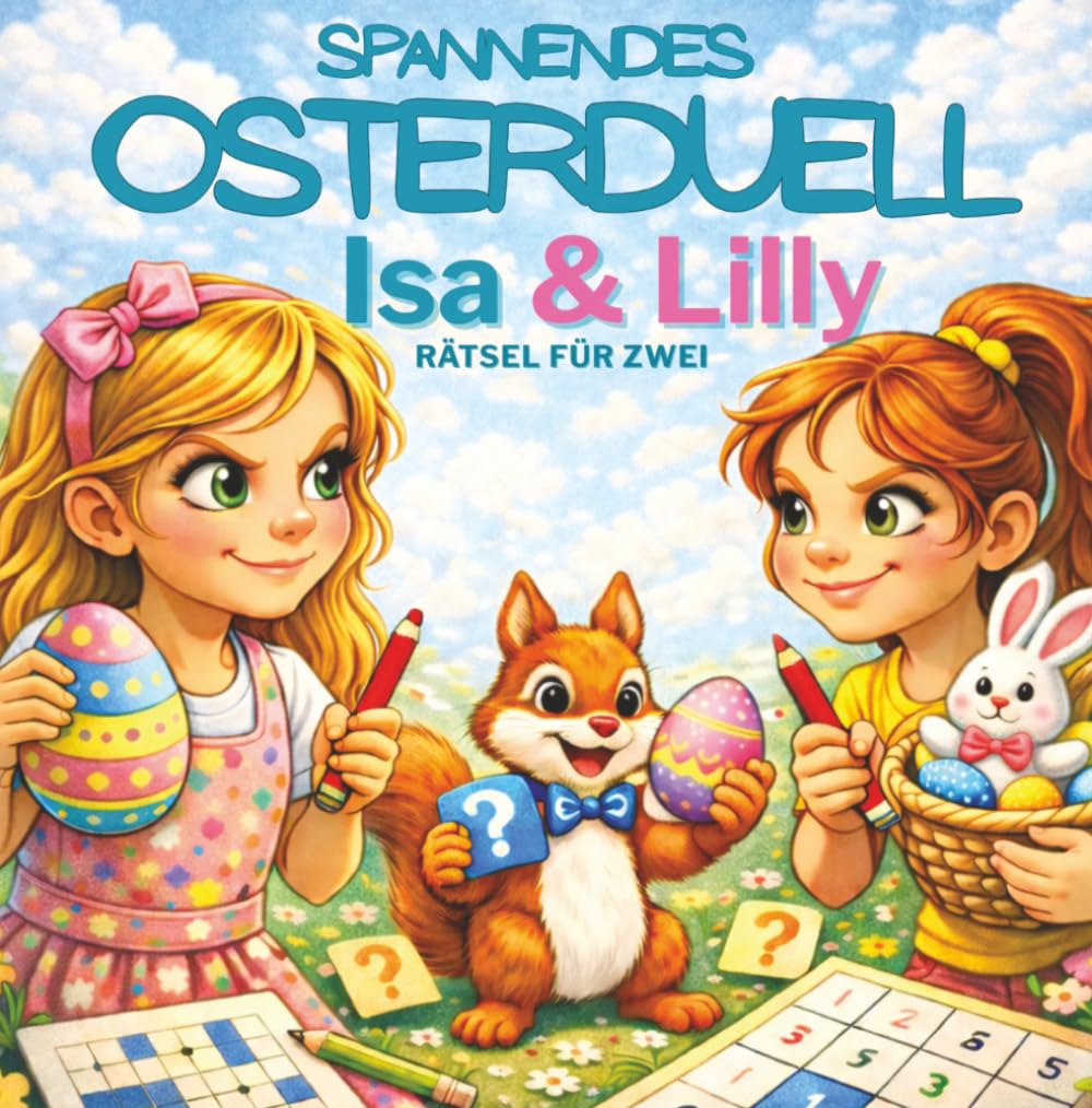 Das Osterduell mit Isa & Lilly: Rätselbuch für zwei Kinder mit Sudoku, Kreuzworträtseln, Labyrinthen & Denkspielen – Rätselduell voller ... (Isa & Lilly entdecken die Welt)
