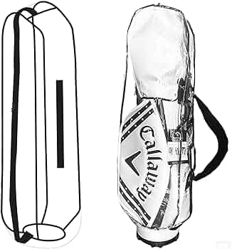 ゴルフバッグ キャディバッグ　スケルトン　限定品 Amazon | （GINO）透明 スケルトン ゴルフキャディバッグ ケース