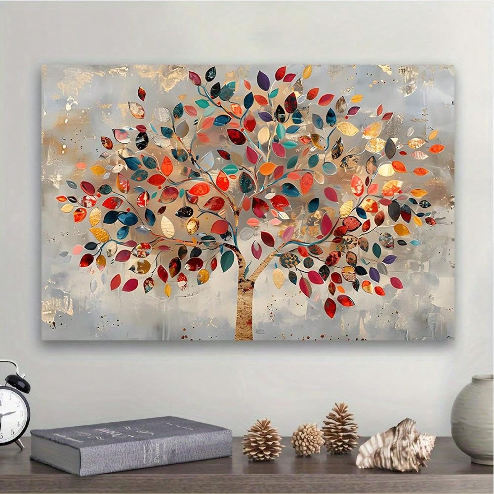 Impression toile arbre de vie décoration murale minimaliste moderne - 8