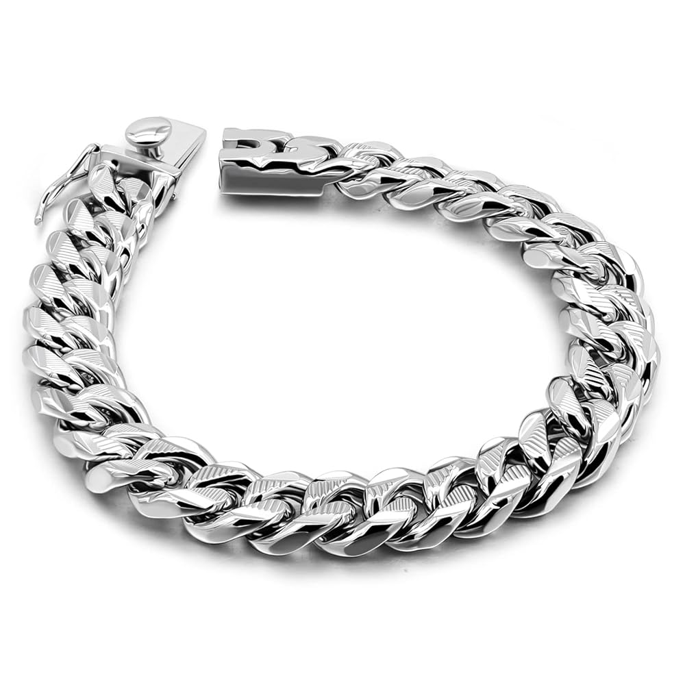 Solid Silver Cuban Link Chain 8