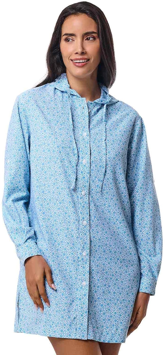 Women's Long Sleeve Beach Shirt - UPF 50+ Sun Protection - Iztapa