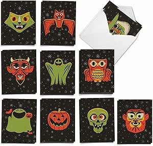 The Best Card Company - 20 Happy Halloween Note Cards Boxed (10 Designs - View #12