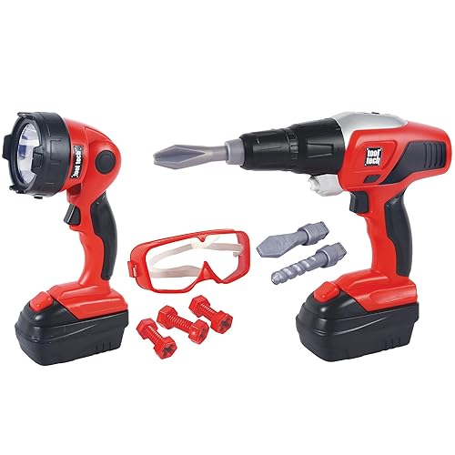 Red Box: Tool Tech: Toy Power Drill & Worklight Set