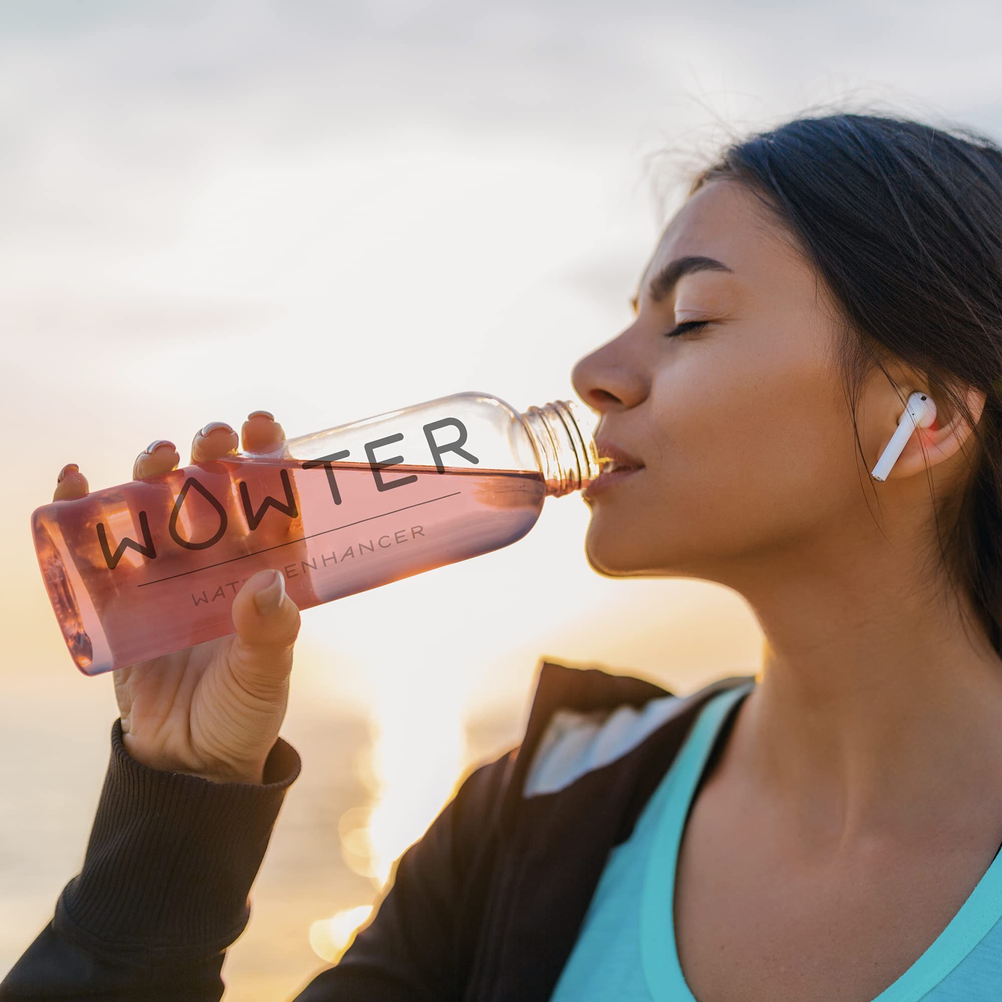 WOWTER by AMZ BETTER, Bebida Instantánea, Surtido de 12 Gustos Mezcla de Frutas, Para Aromatizar el Agua, Sin Calorías, Libre de OMG, Sin Gluten, Sin Azúcares, Made in Italy, 48