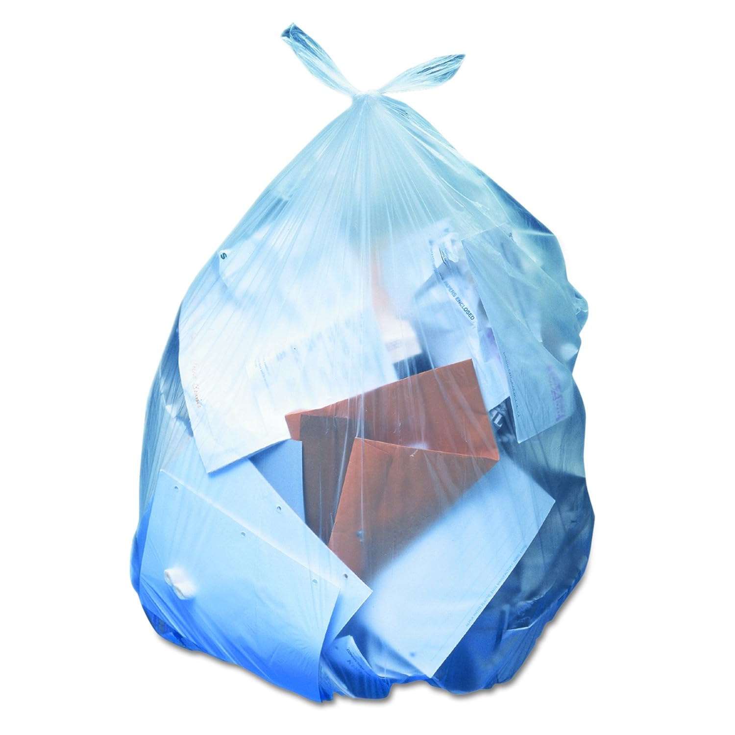 Heritage H7658SC LLDPE Waste Can Liner, 1.1 Mil, Star Seal, 38" x 58", Clear (Pack of 100)