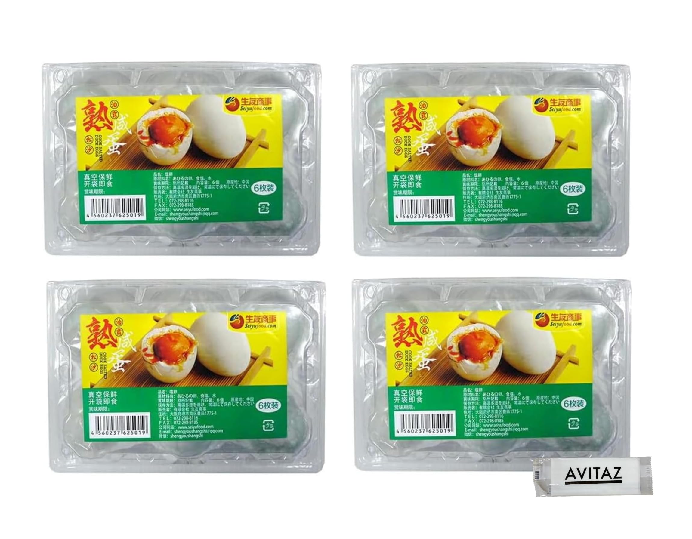 Amazon | 生友 鹹鴨蛋 アヒルの卵の塩漬け 6個入り×4個 | AVITAZ