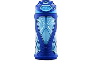 Torque 16oz Plastic Kids Water Bottle with Silicone Sleeve and Leak