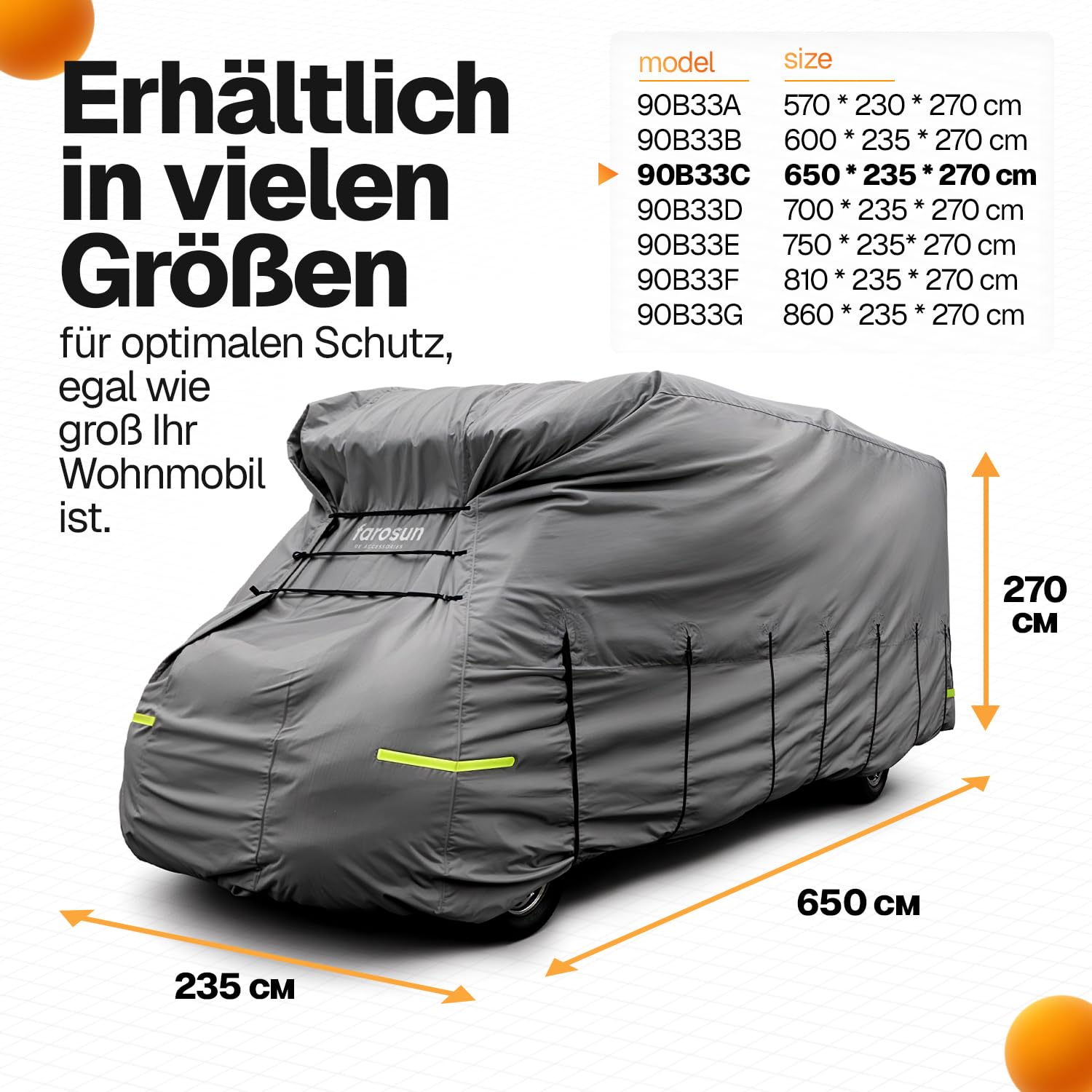 Bâche De Protection 4 Couches Pour Camping-Car, Résistante Aux Intempéries Et Respirante, Résistante Aux UV, Indéchirable, Bâche Anti-Grêle Pour L'Hiver Et L'Été