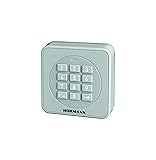 Hörmann Funk-Codetaster FCT3-1 BS (868 MHz, zur Steuerung von bis zu 3 Torantrieben, Tastatur beleuchtet, Farbe RAL 7040) 4511856, grau