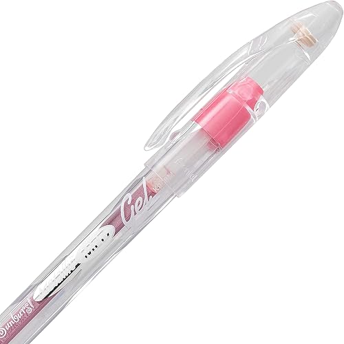 Miniatura 4 de Pentel Sunburst - Bolígrafo de gel metálico, línea media, permanente, tinta surtida, paquete de 5 (K908MBP5M)