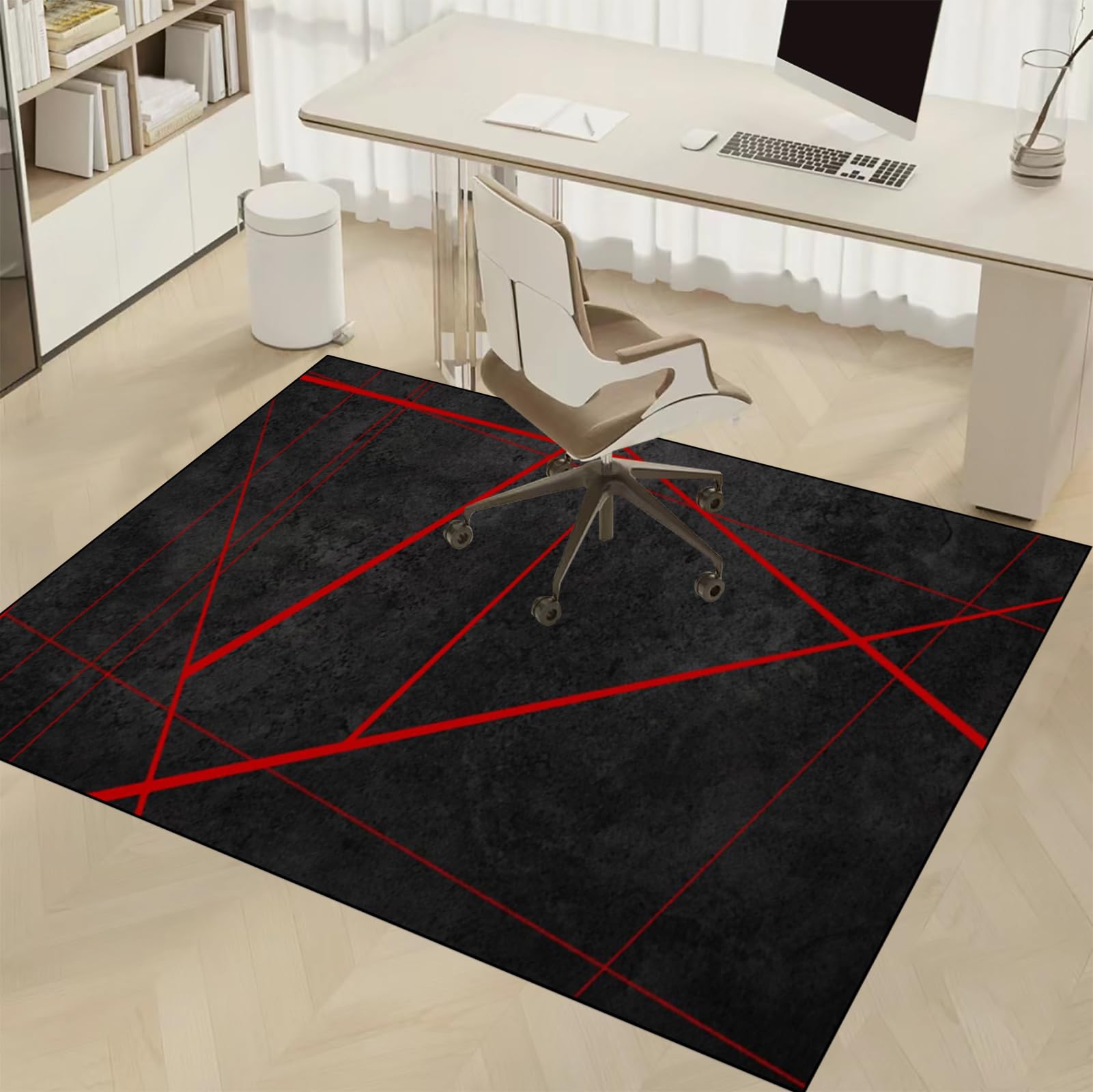 Dywan Krzesło Gamingowe, Ochraniacz Podłogi Wózki Inwalidzkie Biuro, Mata Ochronna Na Podłogi, Antypoślizgowa Mata Do Komputera Gry Na Podłogę 120 x 130 cm