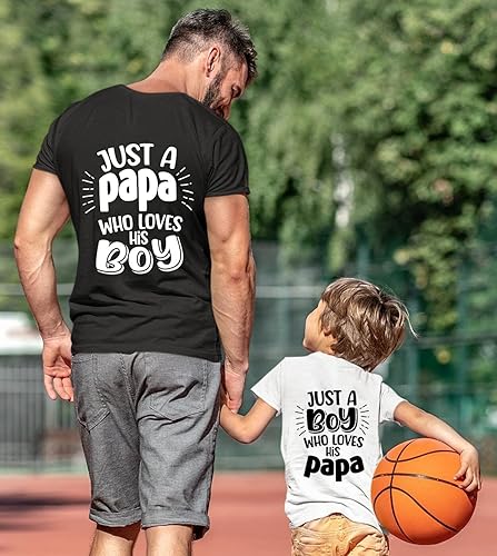 Miniatura 6 de Just A Papa Who Loves His Boy, Daddy And Me Valentine Shirts, Valentine's Day Dad And Son Matching Outfits, Fathers Day Gift For Dada, Best Dad
