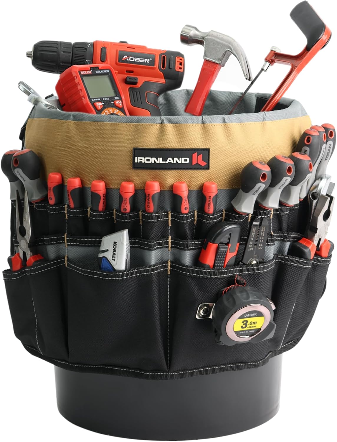 IRONLAND Bucket Tool Organizer for 3.5-5 gal Buckets