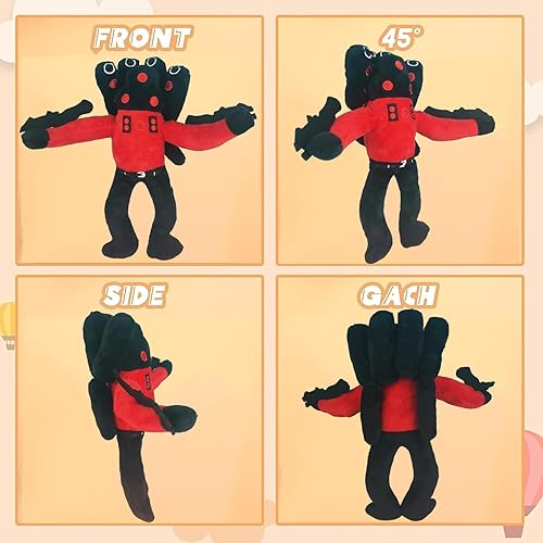Miniatura 3 de Skibidi Toilet Titan Speakerman - Juguete de peluche, juguete de peluche de juego de terror Speakerman Boss, regalos coleccionables para fanáticos y