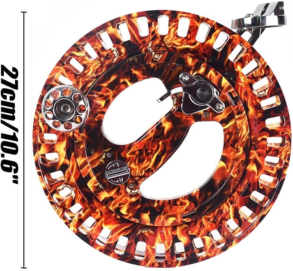 Kite Reel Kite String Winder 10.6in Large Anti-Reverse Lockable Kite Reel Winder Grip Wheel Tool Kite Flying Kits Professional Outdoor Kite Accessories (Color : B) - Image 3