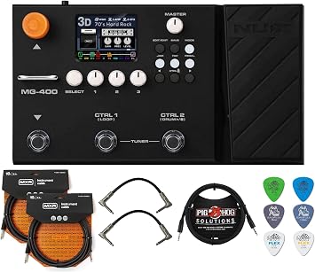 MG-400 Multi Effects Pedal Bundle with Accessories