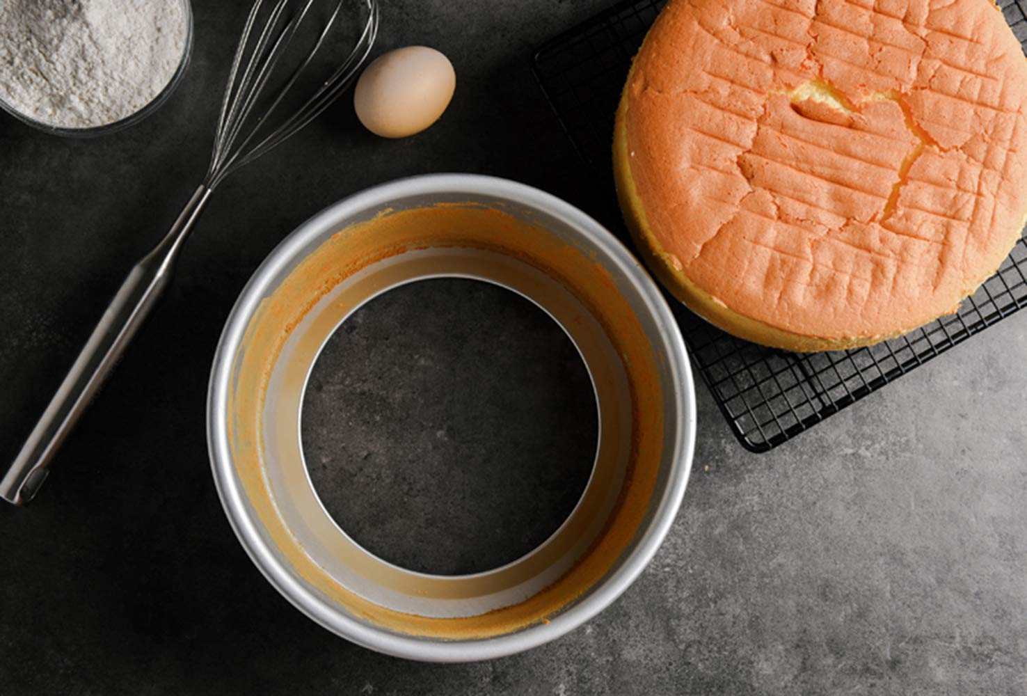 Tosnail 2 Pack 8-Inch Aluminum Round Cake Pan with Removable Bottom - Image 8