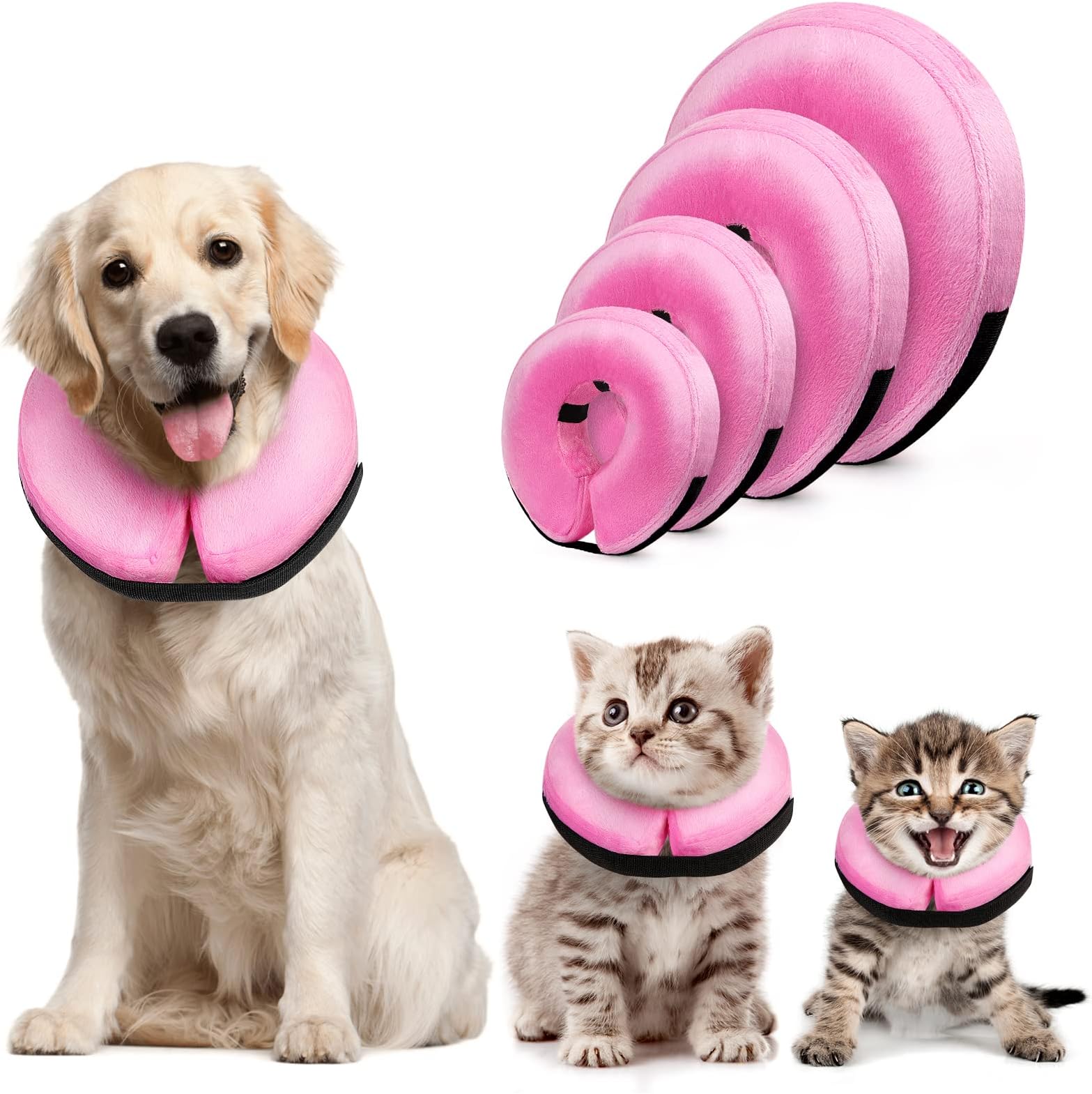 Dog Cones, Inflatable Dog Collar for Pet Surgery, Recovery
