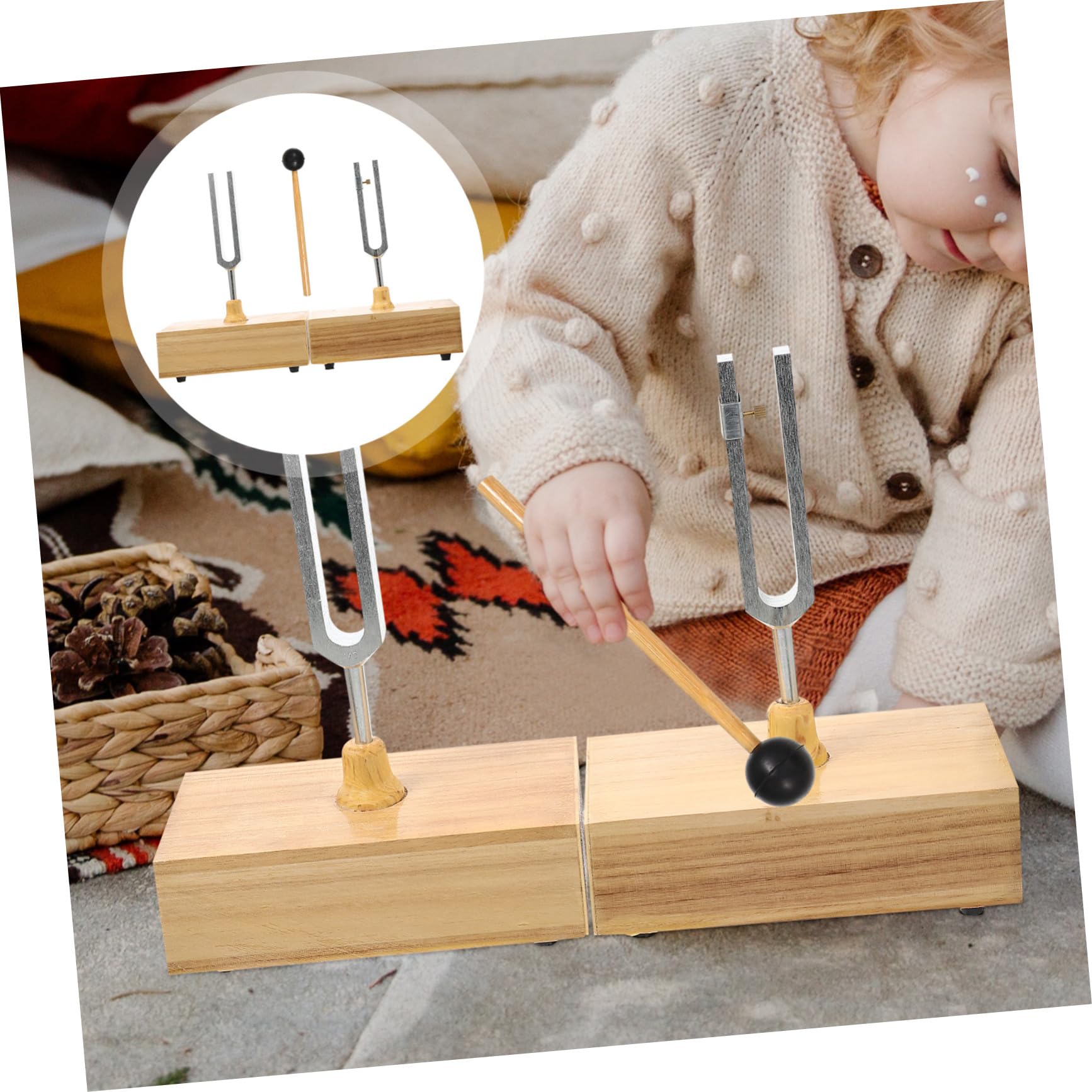 Experimentelle Stimmgabel 440hz für Physikalische Experimente mit Hammer