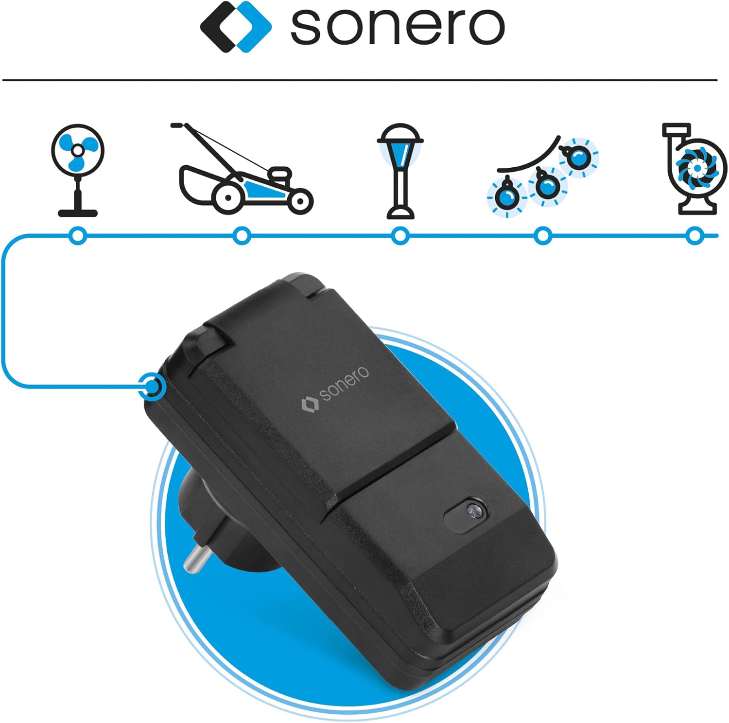 Various outdoor applications for the Sonero wireless power outlet