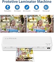 Vista 4 de Máquina laminadora Sweleke A3 con 5 hojas de laminación, máquina de laminación térmica de 11 x 17 pulgadas para el hogar, máquina laminadora de 13
