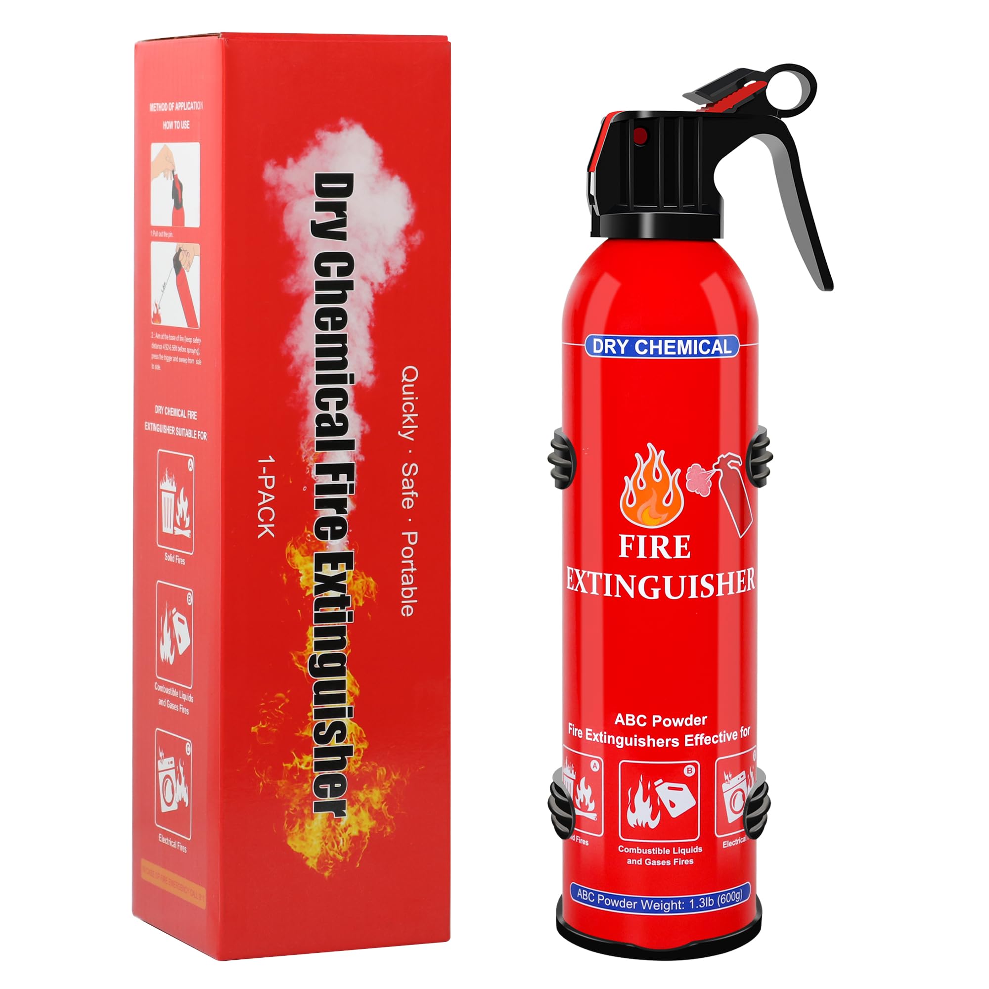 1 Pack ABC Dry Chemical Fire Extinguisher