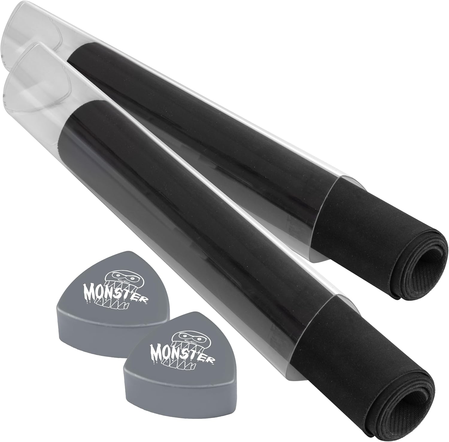 The Original Monster Prism Playmat Tube (Silver 2pk)-Easy In and Out Case Design, Holder Won't Roll Off Surfaces-TCG Game Mat Storage Compatible with Pokémon, Yu-Gi-Oh!, MTG, Magic: The Gathering, RPG