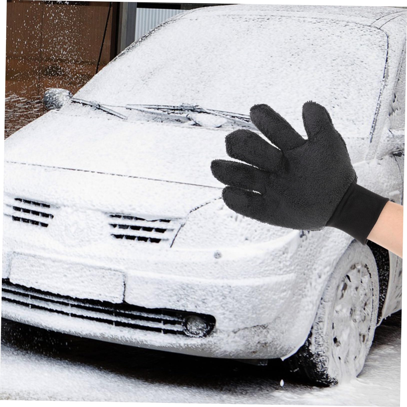 GLEAVI 4stücke Autowäsche Handschuh Finger Mikrofaser Waschhandschuh Für Fahrzeuge Vielseitig Einsetzbar Für Auto Und Haushaltsreinigung Ultraweich Und Saugfähig Für Fenster Und