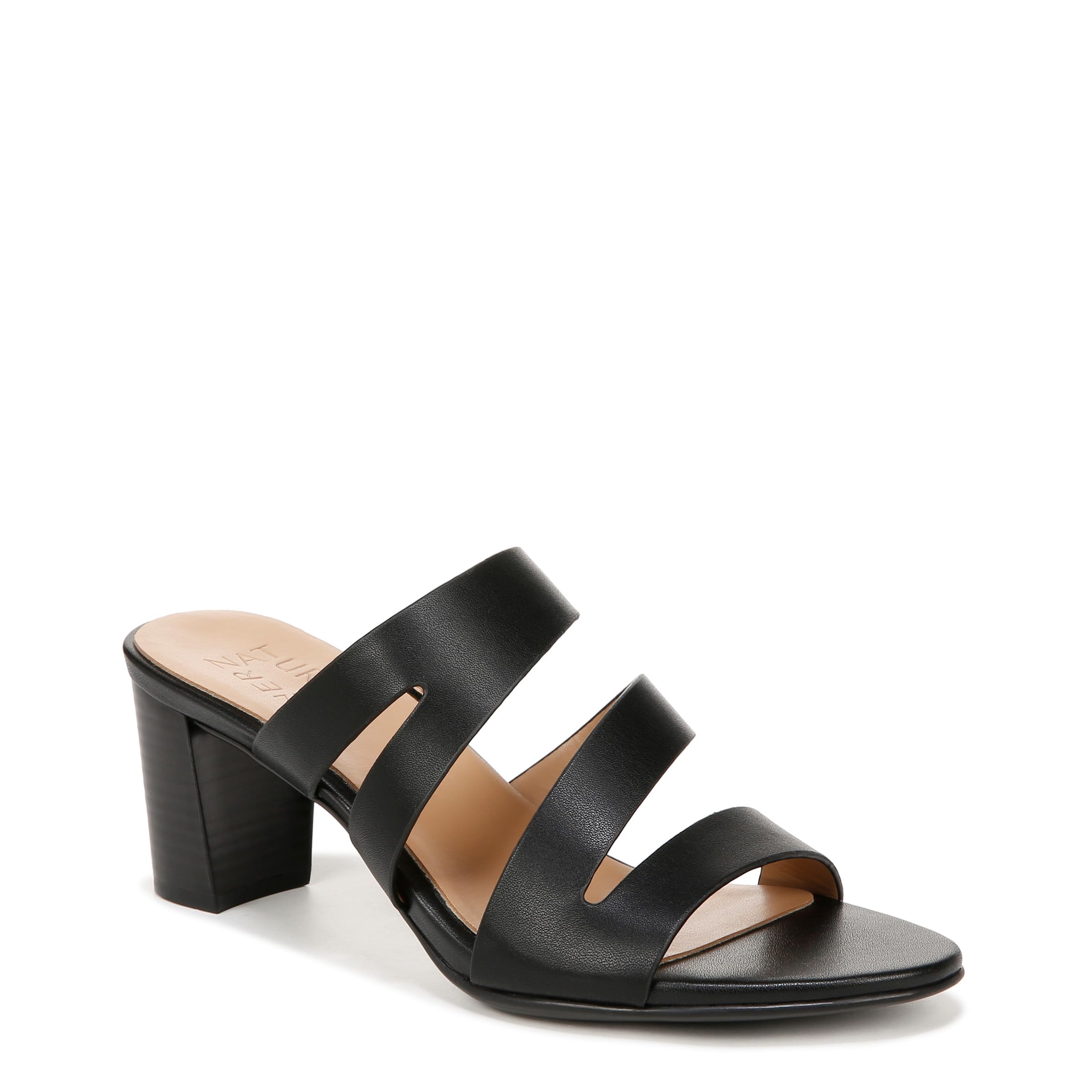 Naturalizer womens Beaming Strappy Slide Heeled Sandal