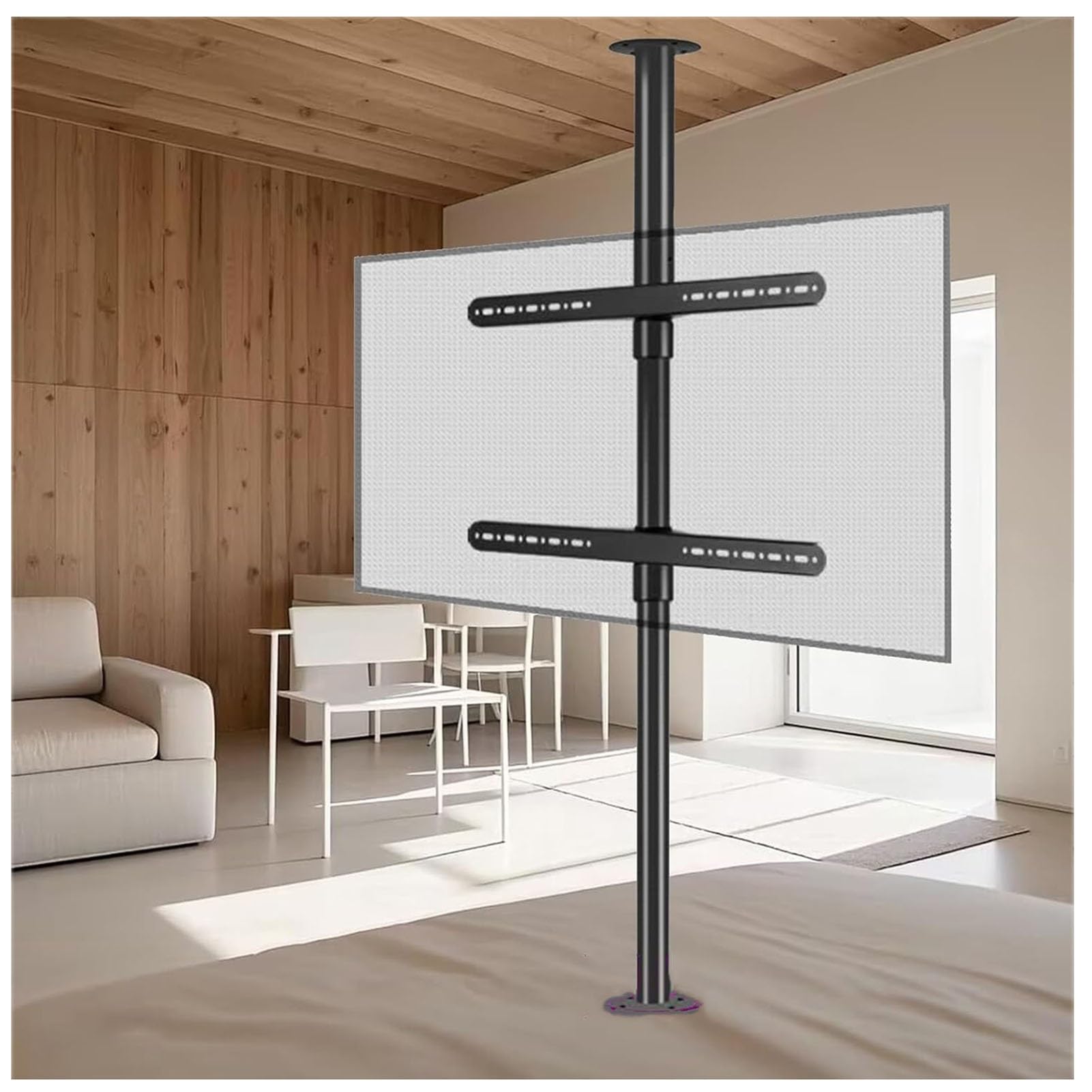 Support TV au sol premium VESA 600x400 pour grand écran de 75 pouces