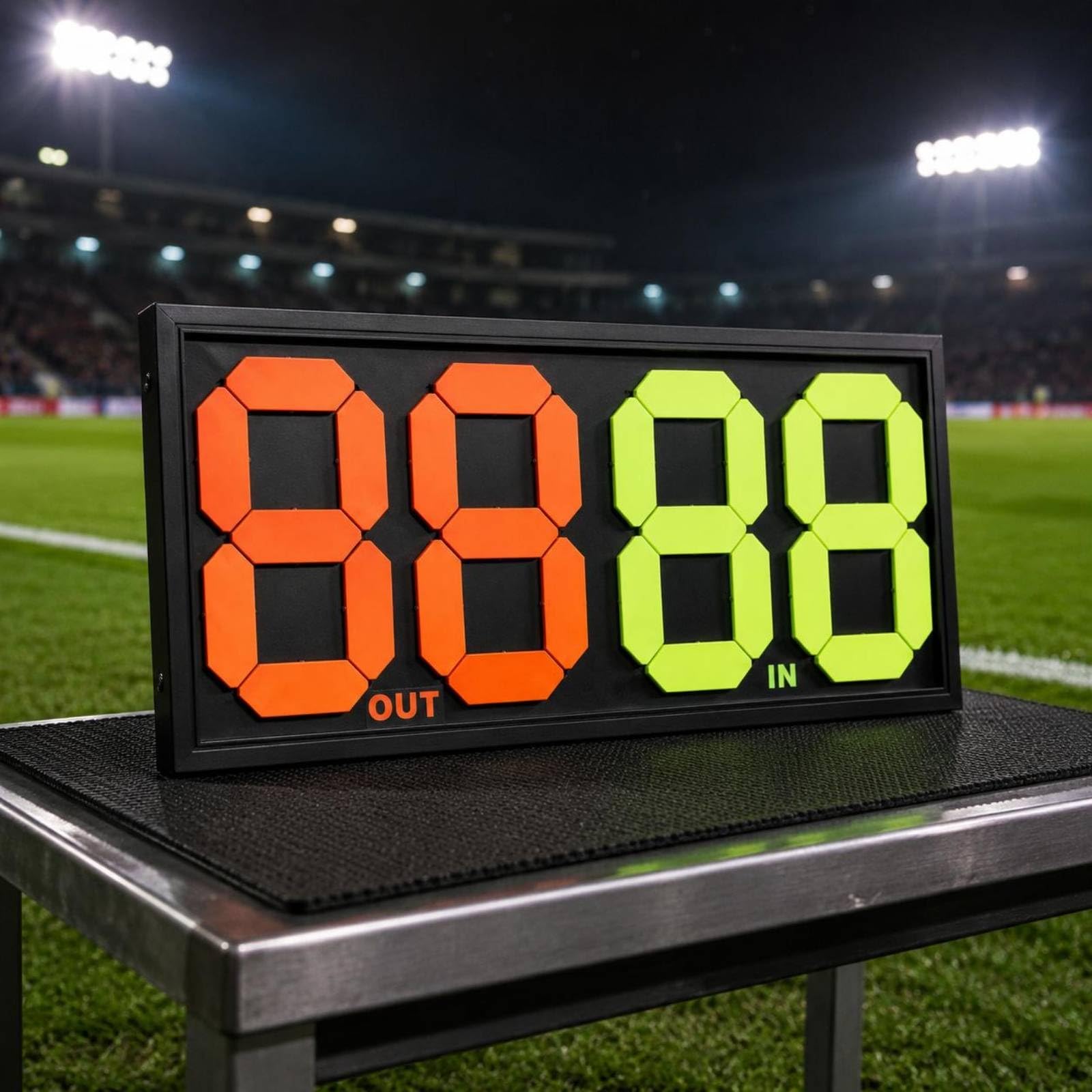 Qianly Tabellone Sostituzioni Calcio Materiale PP Tabellone Sostituzione Calcio Portatile Attrezzatura Sportiva per Ufficiali Sportivi, Piccolo