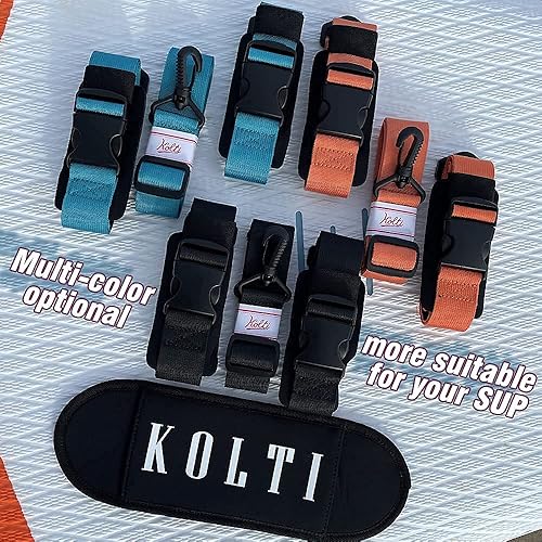 Miniatura 4 de Kolti - Correa de transporte para tabla de surf y tabla de surf (ajustable, resistente y resistente, para tabla de surf, soporte para tabla de surf