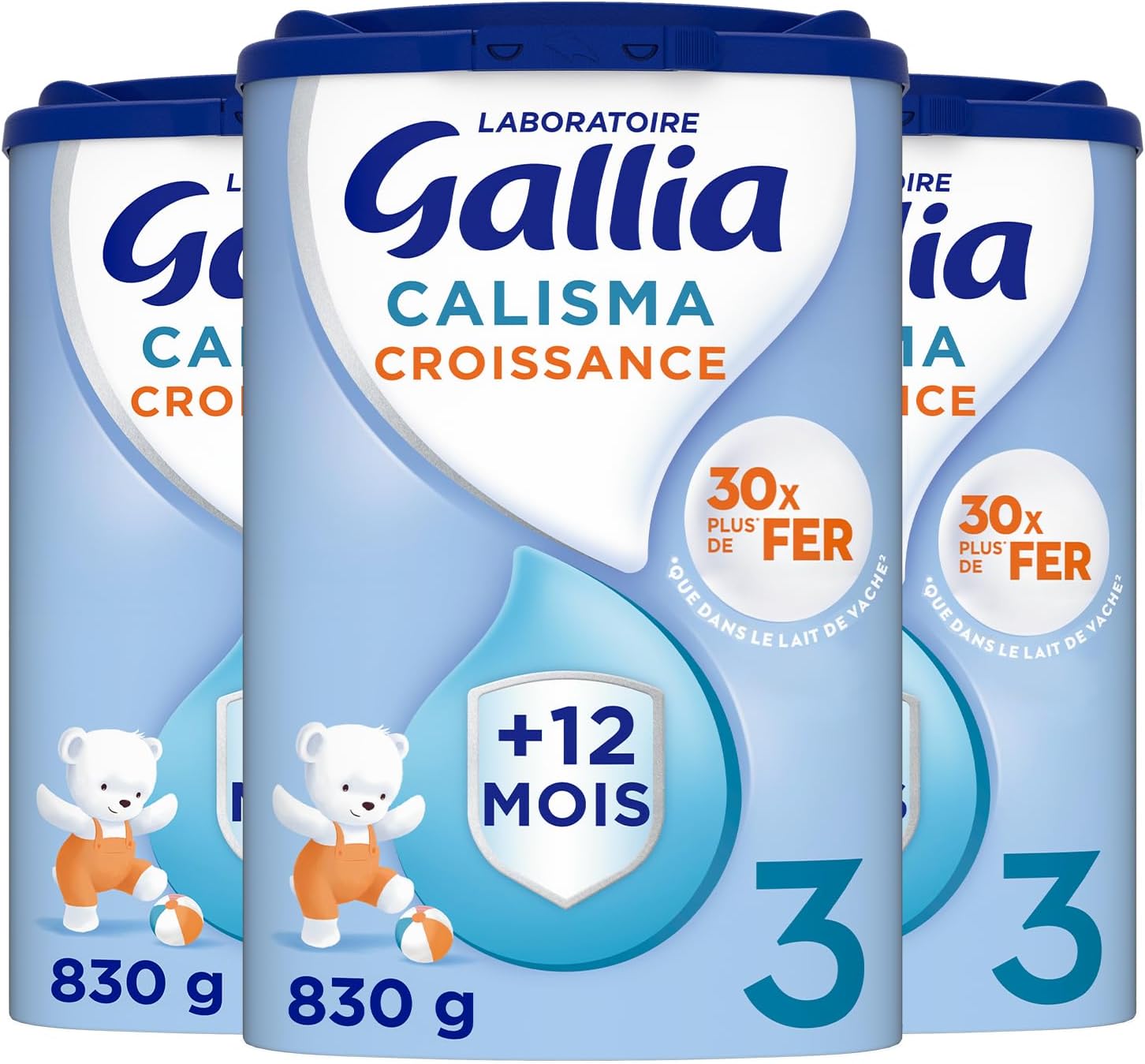 Laboratoire Gallia Calisma Croissance 830g X3