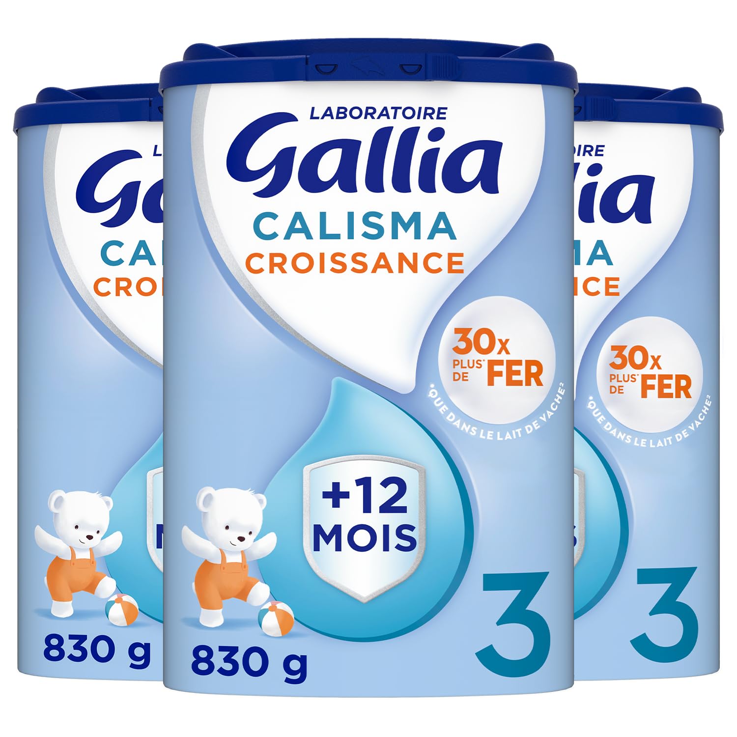 Laboratoire Gallia Calisma Croissance 830g X3