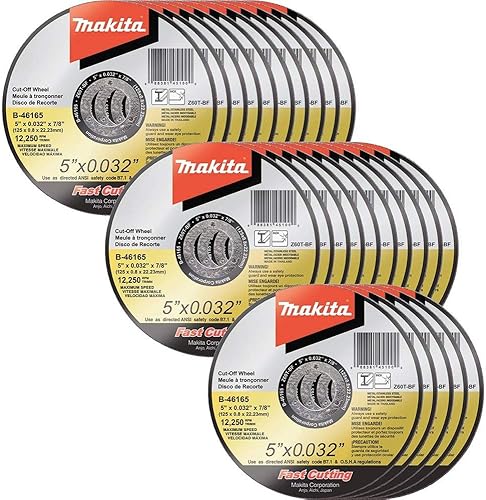 Makita B-46143 - Rueda de corte ultrafina de 4 x 0.032 x 58, acero inoxidable