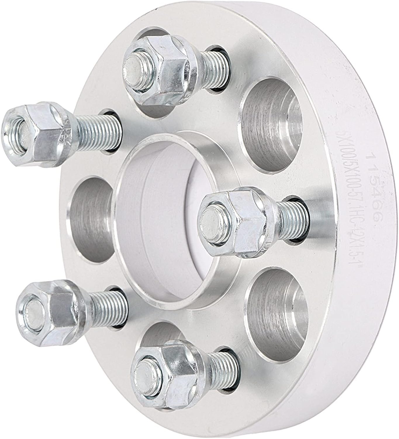 4Pcs 1 inch 5x100 Wheel Spacers Hub Bore 57.1mm with Studs 12x1.5 5 Lug Wheel Spacers Adapters Compatible for Sebring 1996-2000 for Achieva 1992-1998 for Stratus 1995-2006