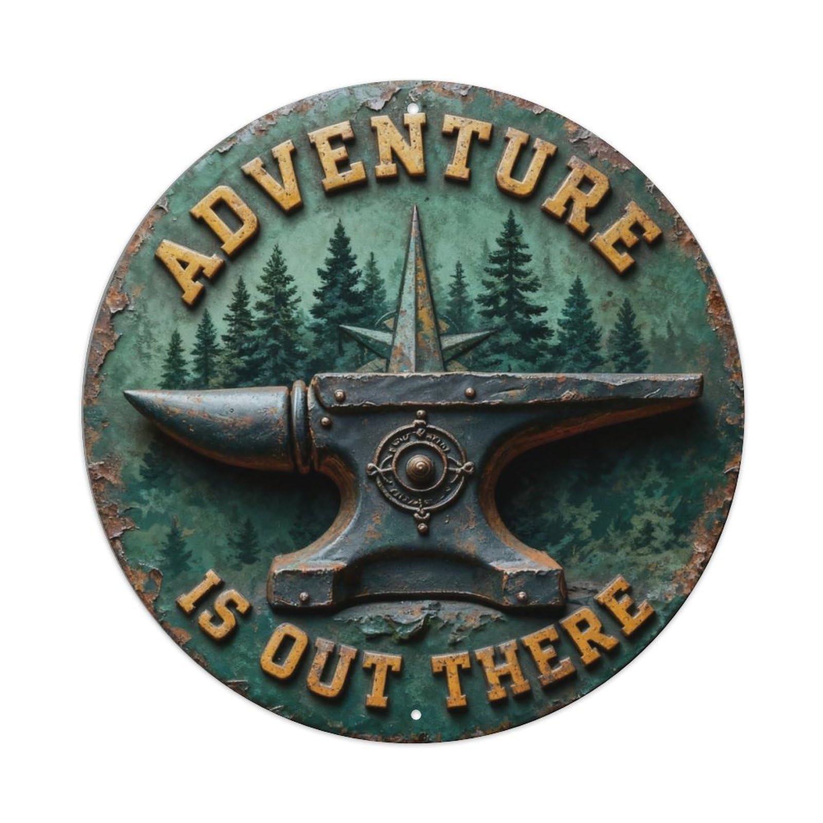 Adventure Is Out There Metal Tin Sign Plaque
