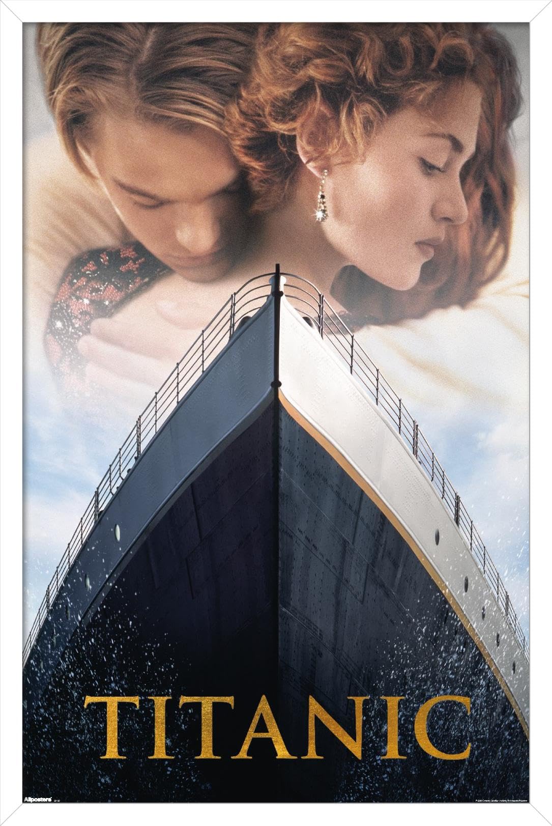 映画パンフレット集（Titanic, The Rock, etc） Amazon.com: Titanic (1997) - Embrace One Sheet Wall Poster, 34L
