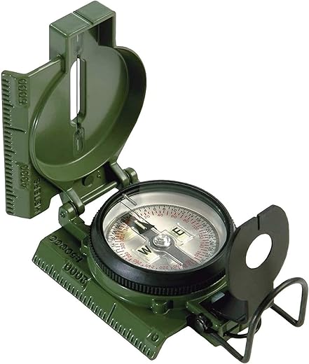 AOFAR AF-4074 Military Compass for Hiking,Lensatic Sighting Waterproof,Durable,Inclinometer for Camping,Boy Scount,Geology Activities Boating