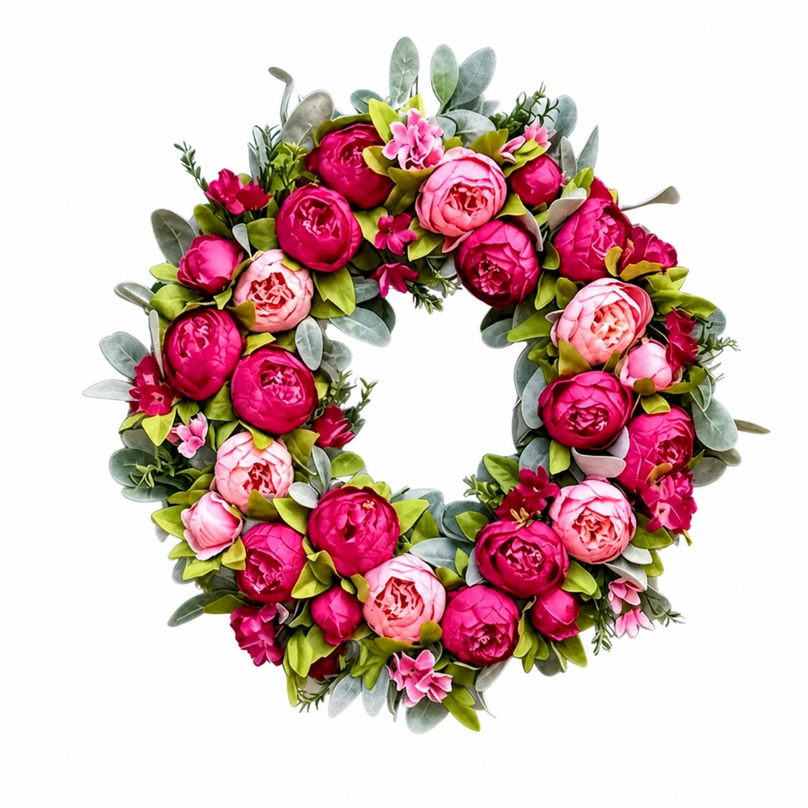 rockible Cronne Artificielle Polyvalente Élégante, Cronne Pivoines, Romantique, Guirlande Florale, pr Mariage, lon