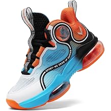 JMFCHI Kids Basketball Shoes Boys High-top Sneakers Non-Slip Cushion