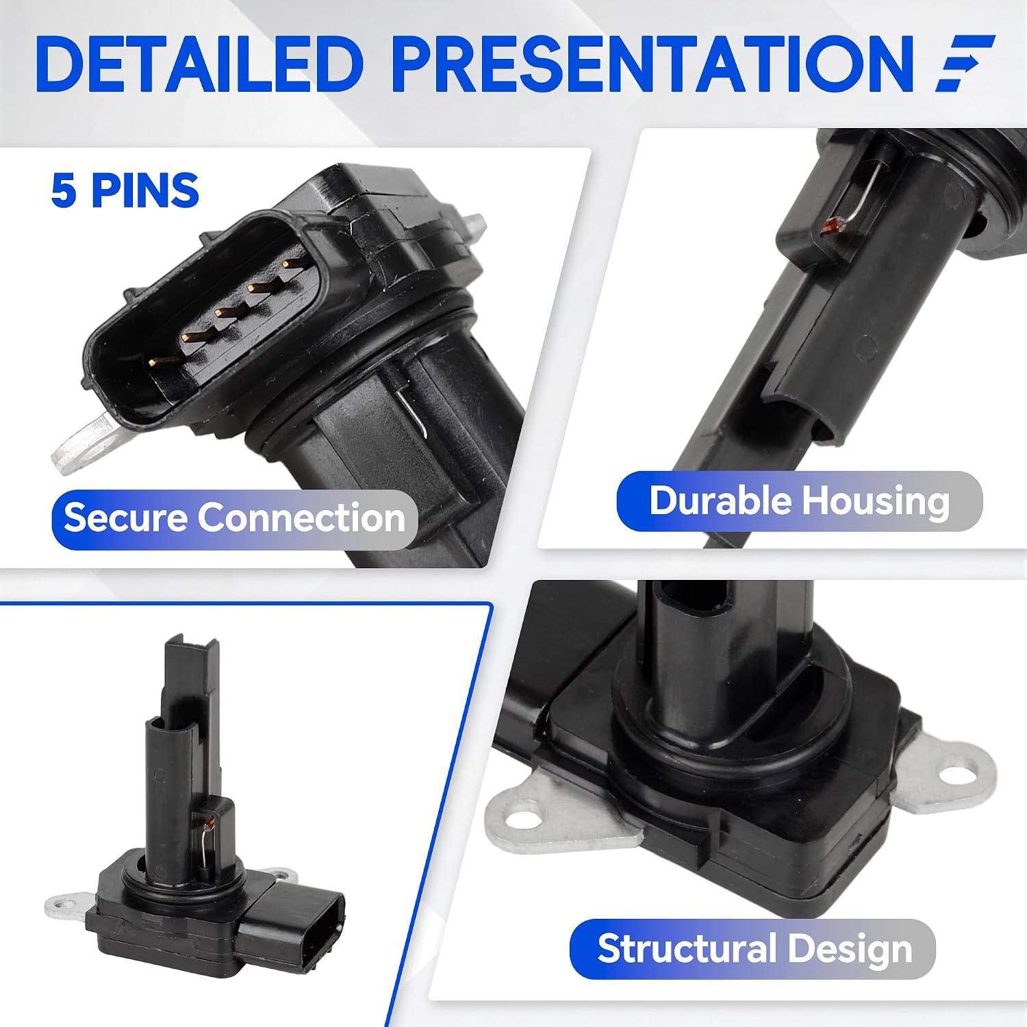 37980-R11-A01 Mass Air Flow Sensor MAF Compatible with TSX/ILX/NSX/Accord/CR-V/Civic/Crosstour Replace 37980R40A01