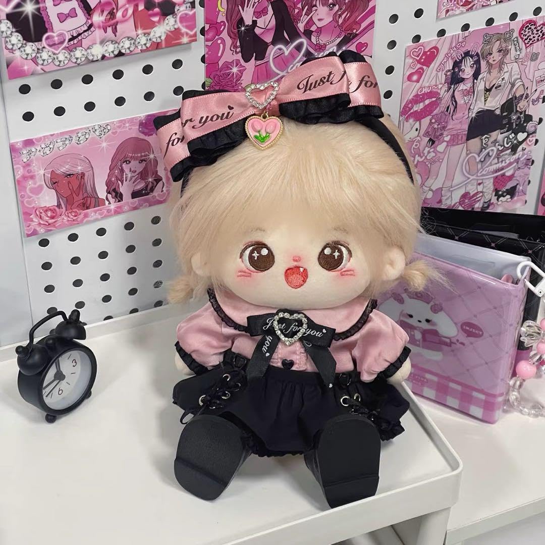 【激レア　骨あり】着せ替えぬいぐるみ　無属性　白髪ヤンデレ 10CM ちびぬいぐるみ 本体 スケルトン 骨 尻尾 ぬいぐるみ